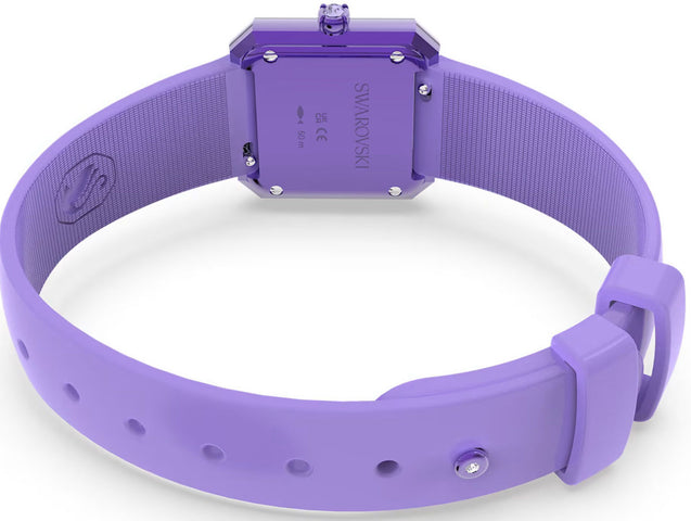 Swarovski Silicone Purple Watch