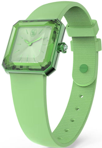Swarovski Silicone Green Watch