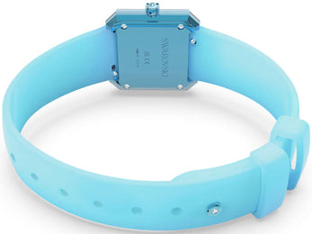 Swarovski Silicone Blue Watch