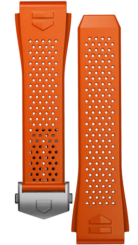 TAG Heuer Strap Connected 45 Rubber Orange