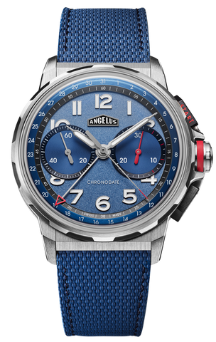 Angelus Watch Chronodate Titanium Blue Limited Edition 0CDZF.U01A.K009H.