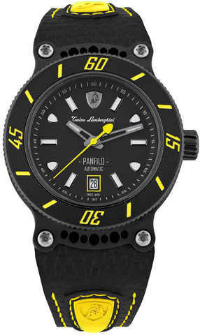 Tonino Lamborghini Watch Panfilo Black Yellow TLF-T03-5