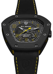 Tonino Lamborghini Watch Spyderleggero Skeleton Black Yellow