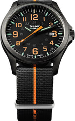 Traser H3 Watches Active Lifestyle P67 Officer Pro GunMetal Black/Orange 107425