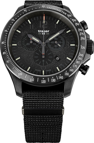 Traser H3 Watch P67 Officer Pro Chrono Black Nato 109465