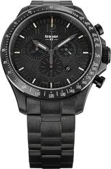 Traser H3 Watch P67 Officer Pro Chrono Black PVD Bracelet 109466