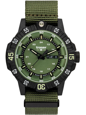 Traser H3 P99 Q Green Nato Watch