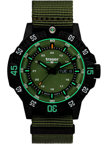 Traser H3 Watch Tactical P99 Q Green Nato 110726