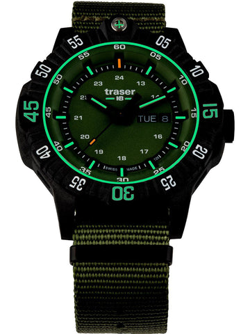 Traser H3 P99 Q Green Nato Watch