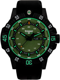 Traser H3 Watch Tactical P99 Q Green Rubber