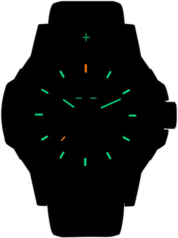 Traser H3 P99 Q Green Rubber Watch