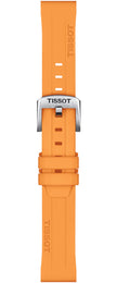 Tissot Strap Silicone Orange 18mm