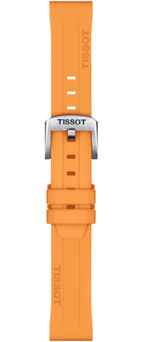 Tissot Strap Silicone Orange 18mm