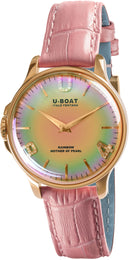 U-Boat Watch Rainbow Pink IP Gold 8473