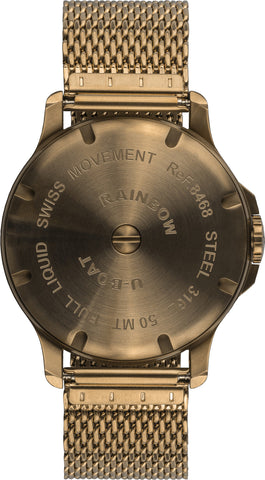 U-Boat Watch Rainbow 44 Orange IP Bronze Bracelet D