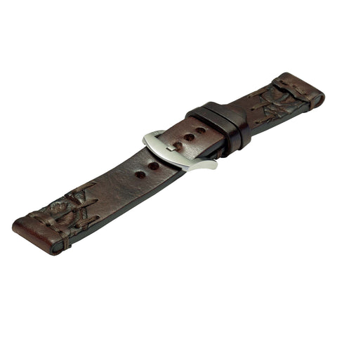 U-Boat Strap 4458 SS 23/22 Aged Leather Brown Buckle