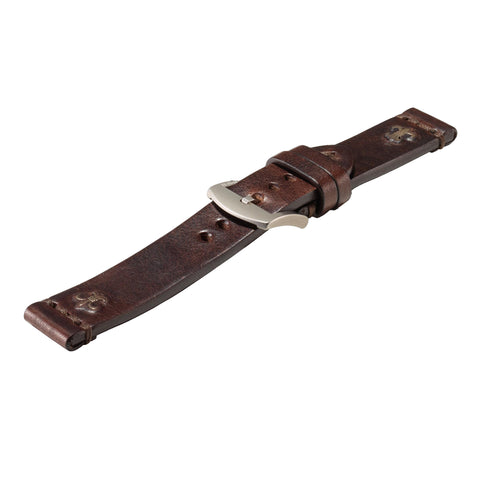 U-Boat Strap 4122 SS 20/20 Aged Leather Brown Buckle