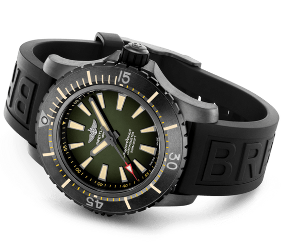 Breitling Watch Superocean Automatic 48 Black Titanium Green