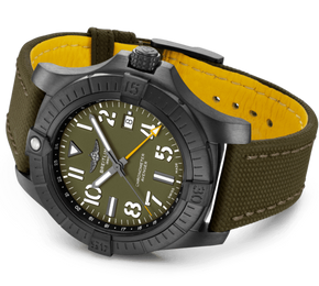 Breitling Watch Avenger Automatic GMT 45 Night Mission Leather Tang Type Limited Edition