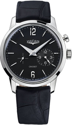 Vulcain Watch 50s Presidents Steel Mat Black 400150A05.BAL100