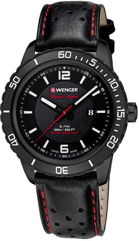 Wenger Watch Roadster Black Night Date  PVD 10851123