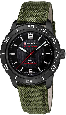 Wenger Watch Roadster Black Night Date PVD 10851125