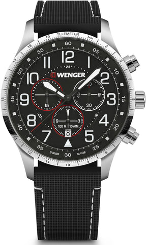 Wenger Watch Attitude Chrono Black 01.1543.119