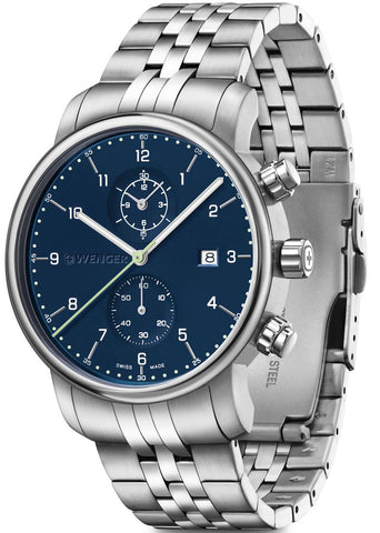 Wenger Urban Classic Chrono Blue Watch