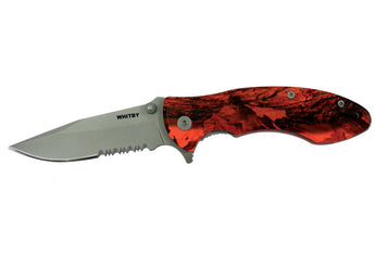 Whitby & Co Knife Lock Orange Camo Handle LK152