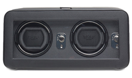 Wolf Windsor Double Winder With Cover Black/Grey