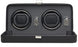 Wolf Watch Winder Windsor Double With Cover Black