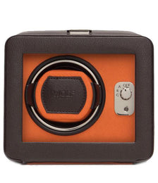 Wolf Windsor Single Winder With Cover Brown/Orange 452506