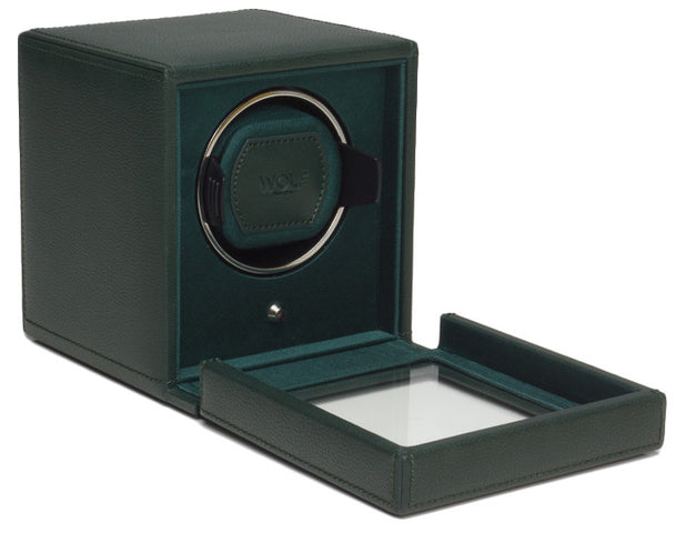 WOLF Watch Winder Cubs Single With Cover Green