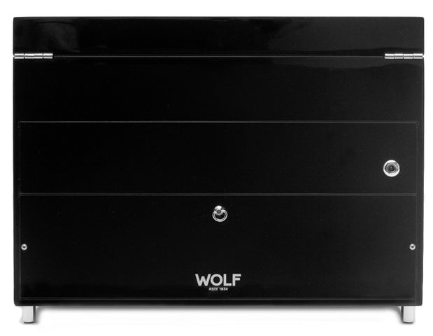 WOLF Watch Winder Savoy Double With Storage Black