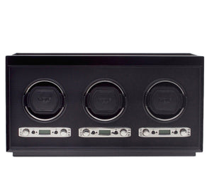 Wolf Meridian Triple Winder Black