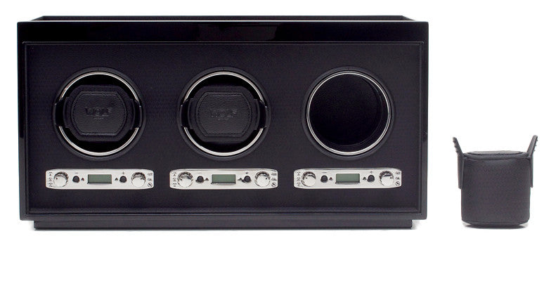 Wolf Watch Winder Meridian Triple Black