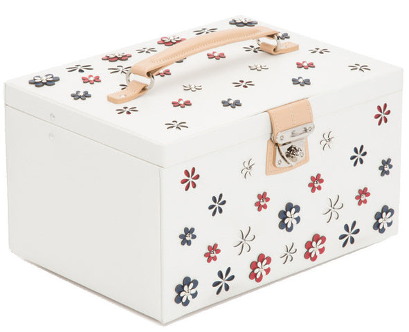 WOLF Jewellery Travel Case Blossom Large White D