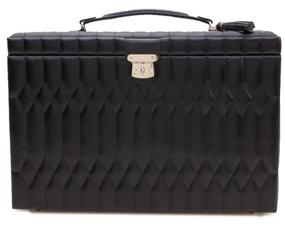 Wolf Caroline Extra Large Jewellery Box Black 329571