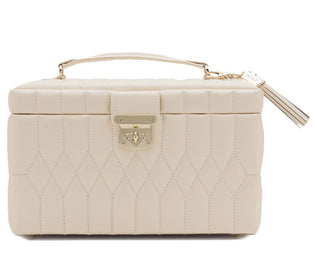 Wolf Caroline Medium Jewellery Box Cream 329753