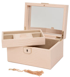 Wolf Jewellery Box Palermo Small Blush Lizard