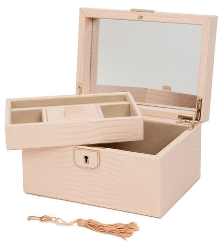 Wolf Jewellery Box Palermo Small Blush Lizard