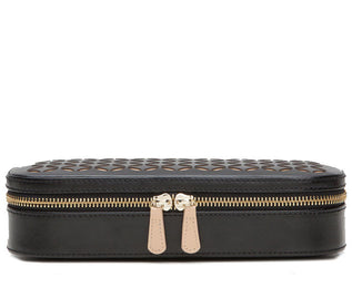 Wolf Chloe Zip Jewellery Case Black 301202