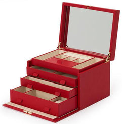 Wolf Jewellery Box Palermo Large Red 213072