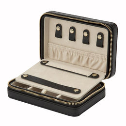 WOLF Jewellery Case Palermo Zip Black Anthracite