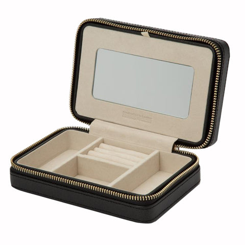 WOLF Jewellery Case Palermo Zip Black Anthracite