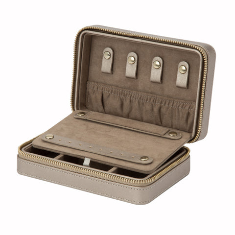 WOLF Jewellery Case Palermo Zip Pewter