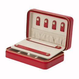 WOLF Jewellery Case Palermo Zip Red