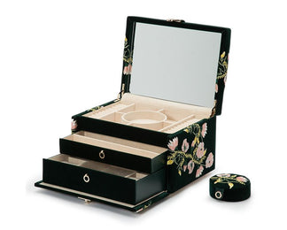 Wolf Jewellery Case Zoe Medium Forest Green 393112