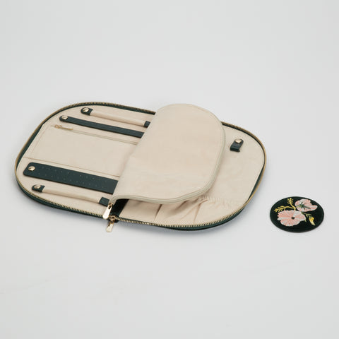 WOLF Jewellery Case Zoe Portfolio Forest Green