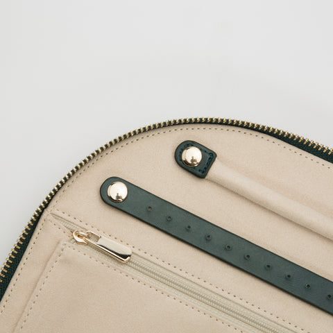 WOLF Jewellery Case Zoe Portfolio Forest Green